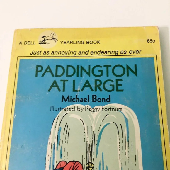 Vtg 1970 Paddington Bear At Large A Dell  Yearling Book Paperback Michael Bond - Picture 3 of 16